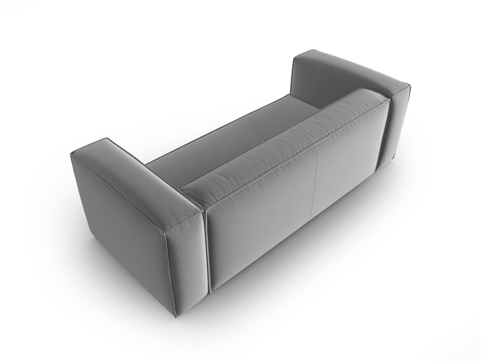 Mackay Velour Sofa 3 Sitzer in Light Grey präsentiert im Onlineshop von KAQTU Design AG. 3er Sofa ist von Cosmopolitan Design