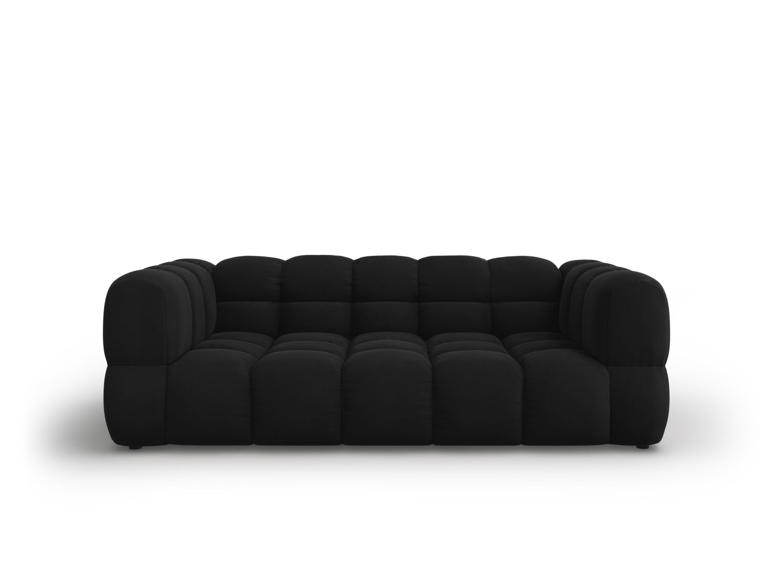 Sky Velour Sofa 3 Sitzer 102cm in Black-Casino präsentiert im Onlineshop von KAQTU Design AG. 3er Sofa ist von Cosmopolitan Design
