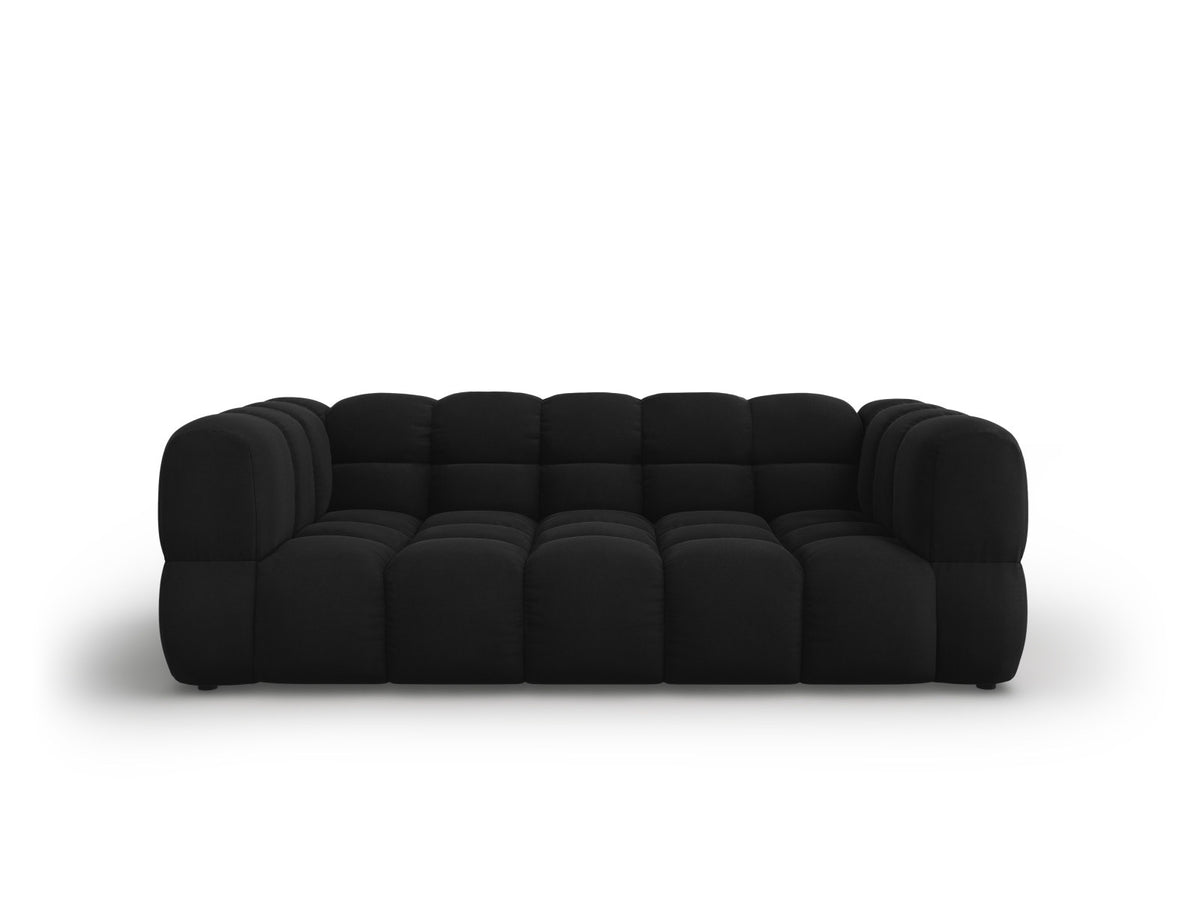 Sky Velour Sofa 3 Sitzer 102cm in Black-Casino präsentiert im Onlineshop von KAQTU Design AG. 3er Sofa ist von Cosmopolitan Design