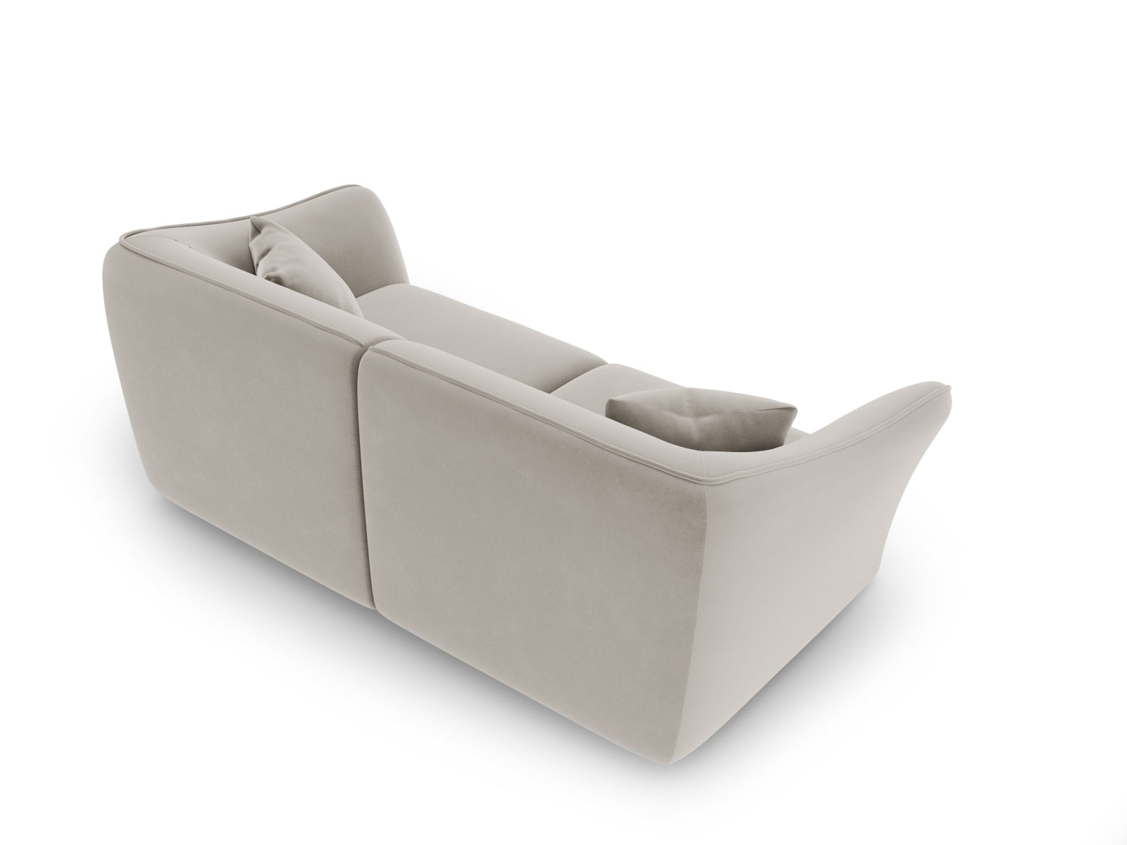 Tokyo Velour Modular Sofa 3 Sitzer in Light Beige präsentiert im Onlineshop von KAQTU Design AG. 3er Sofa ist von Cosmopolitan Design