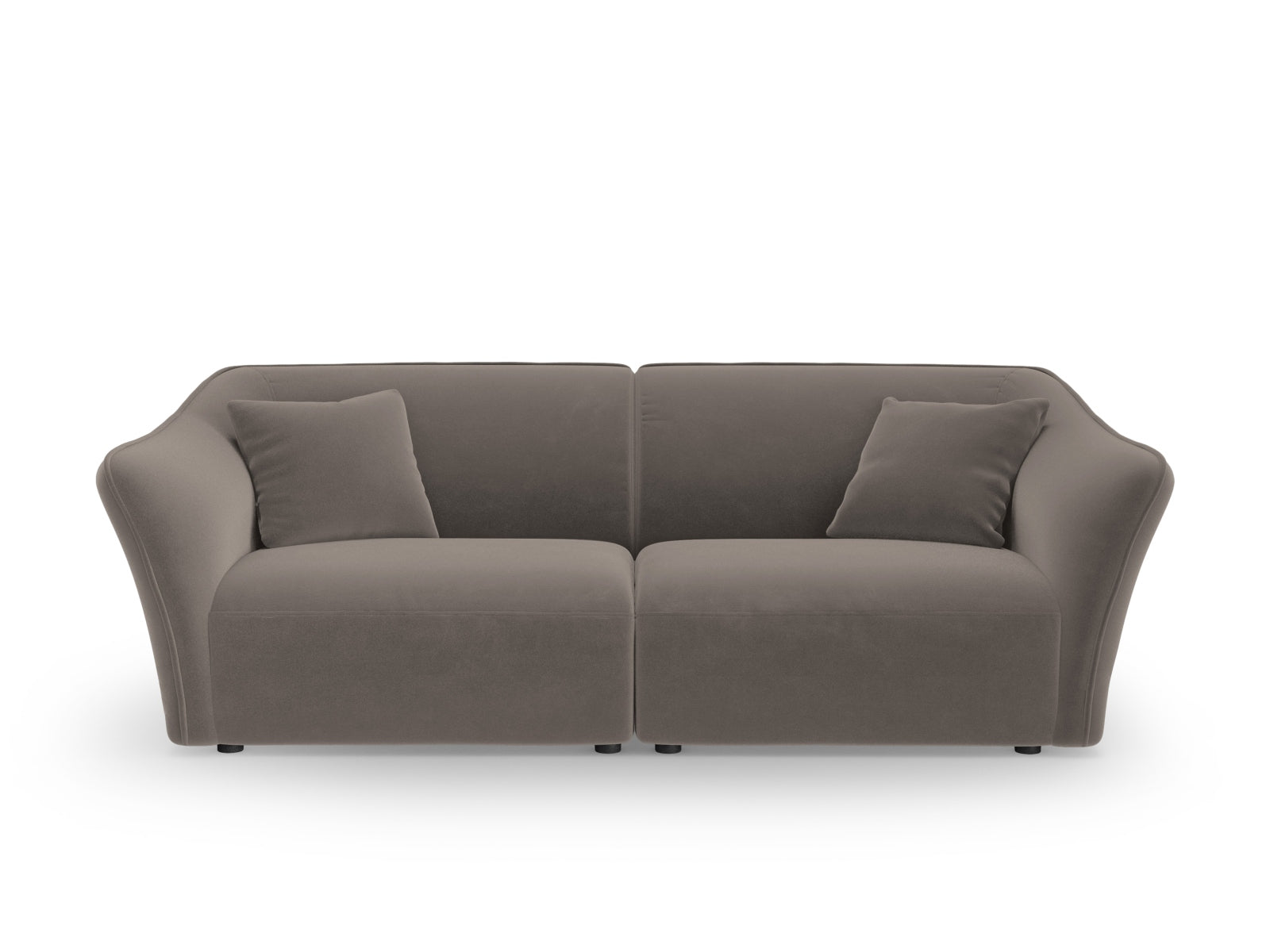Tokyo Velour Modular Sofa 3 Sitzer in Light Brown präsentiert im Onlineshop von KAQTU Design AG. 3er Sofa ist von Cosmopolitan Design