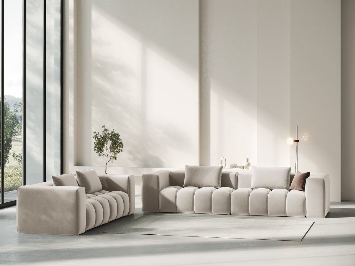 Verona Samt Modular Sofa 3-Sitzer 85cm 230 x 85 x 70 cm von Cosmopolitan Design – Wohnbeispiel