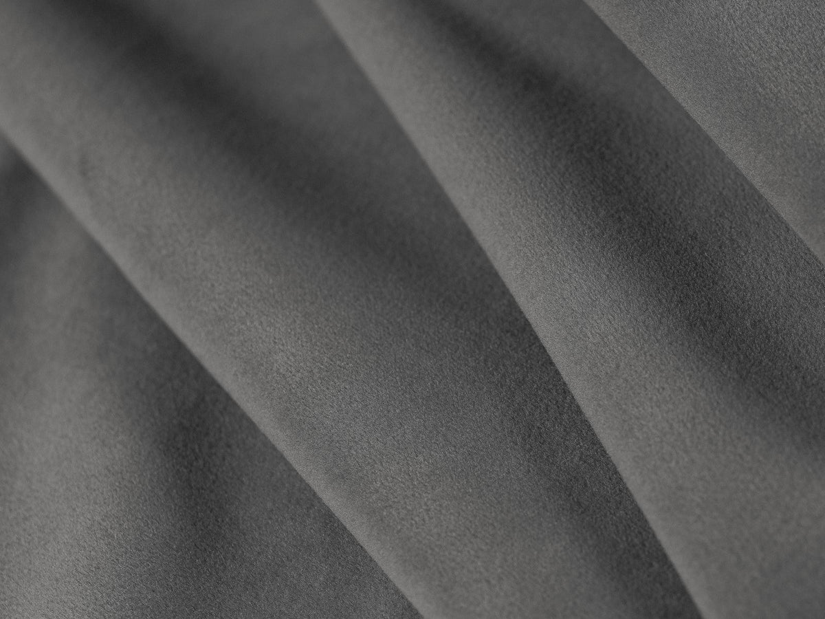 Modulares 3er Sofa Verona in Sand-Casino Samtstoff mit Massivholzrahmen und schwarzen Kunststoffbeinen, Cosmopolitan Design.