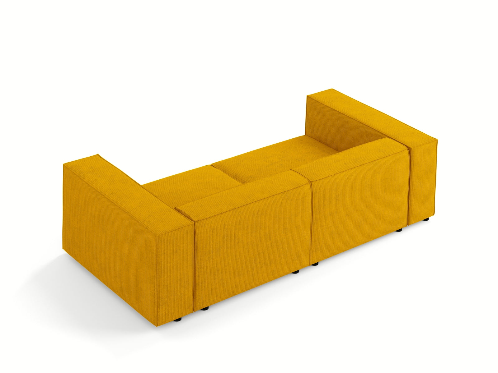 Arendal Sofa 3 Sitzer in Mustard präsentiert im Onlineshop von KAQTU Design AG. 3er Sofa ist von Cosmopolitan Design