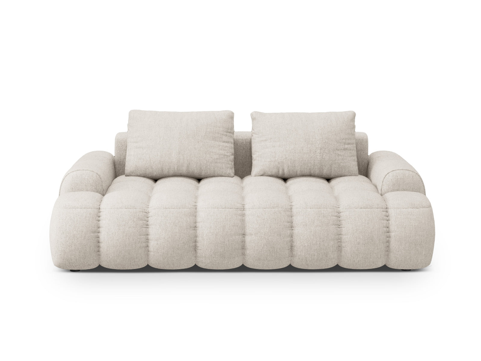Linz Sofa 3 Sitzer 100cm in Beige-Sorella präsentiert im Onlineshop von KAQTU Design AG. 3er Sofa ist von Cosmopolitan Design