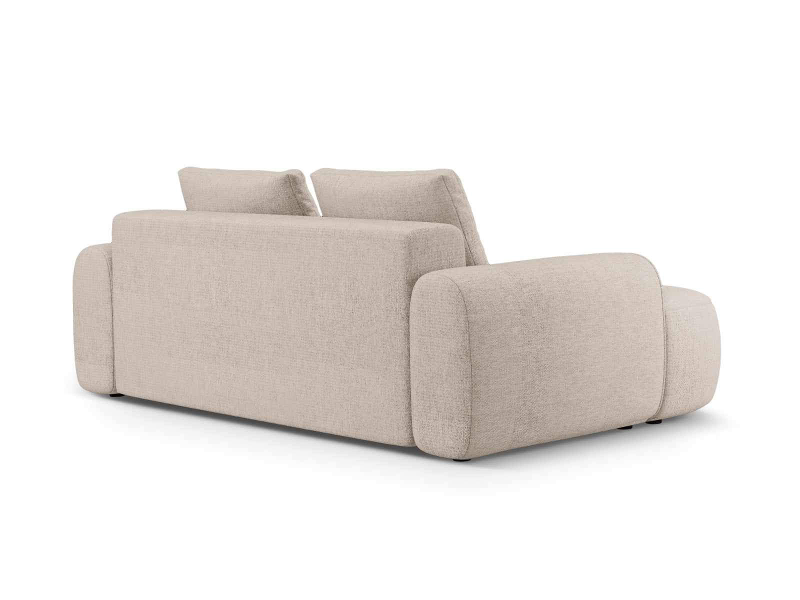 Elegantes Linz 3-Sitzer Sofa in Sand-Sorella, ideal für stilvolle Wohnräume, entworfen von Cosmopolitan Design.