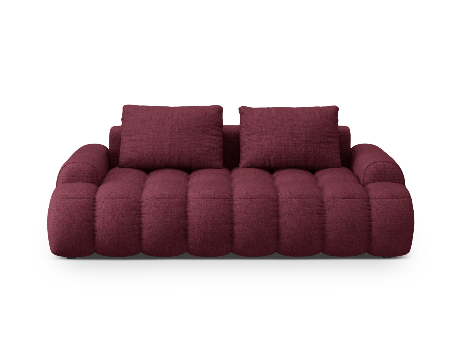 Linz Sofa 3 Sitzer 100cm in Burgundy-Sorella präsentiert im Onlineshop von KAQTU Design AG. 3er Sofa ist von Cosmopolitan Design