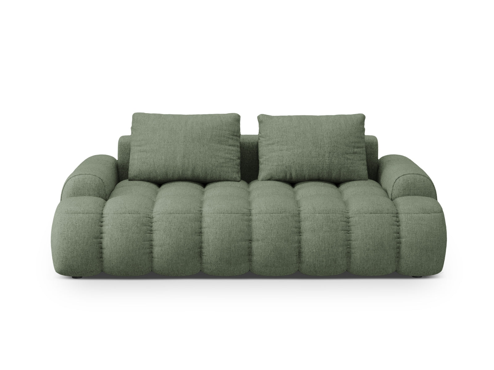 Linz Sofa 3 Sitzer 100cm in Dark Olive Green-Sorella präsentiert im Onlineshop von KAQTU Design AG. 3er Sofa ist von Cosmopolitan Design