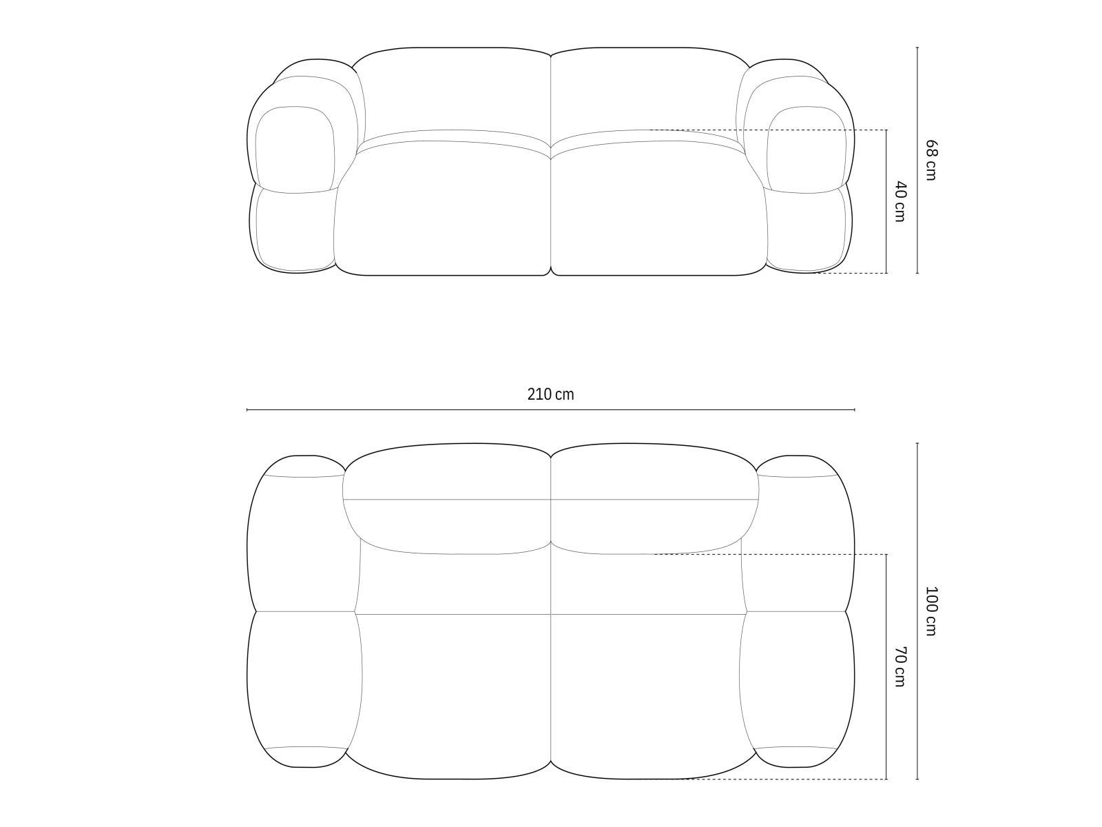 Modernes 3-Sitzer Sofa Loretto in zeitlosem Grau, perfekt für jedes Wohnzimmer, vereint Komfort und stilvolles Design.