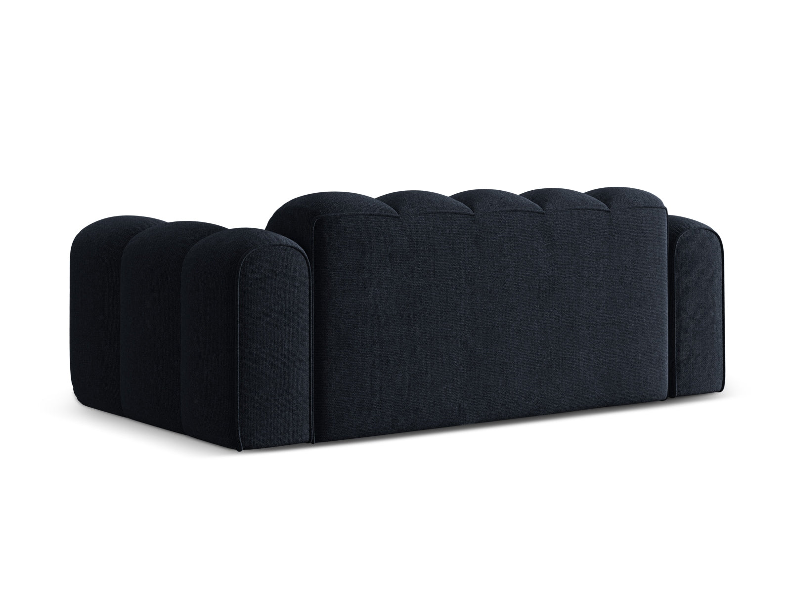 Elegantes 3-Sitzer Sofa Treno in tiefem Navy Blue, ideal für komfortable und stilvolle Einrichtung in jedem Wohnzimmer.