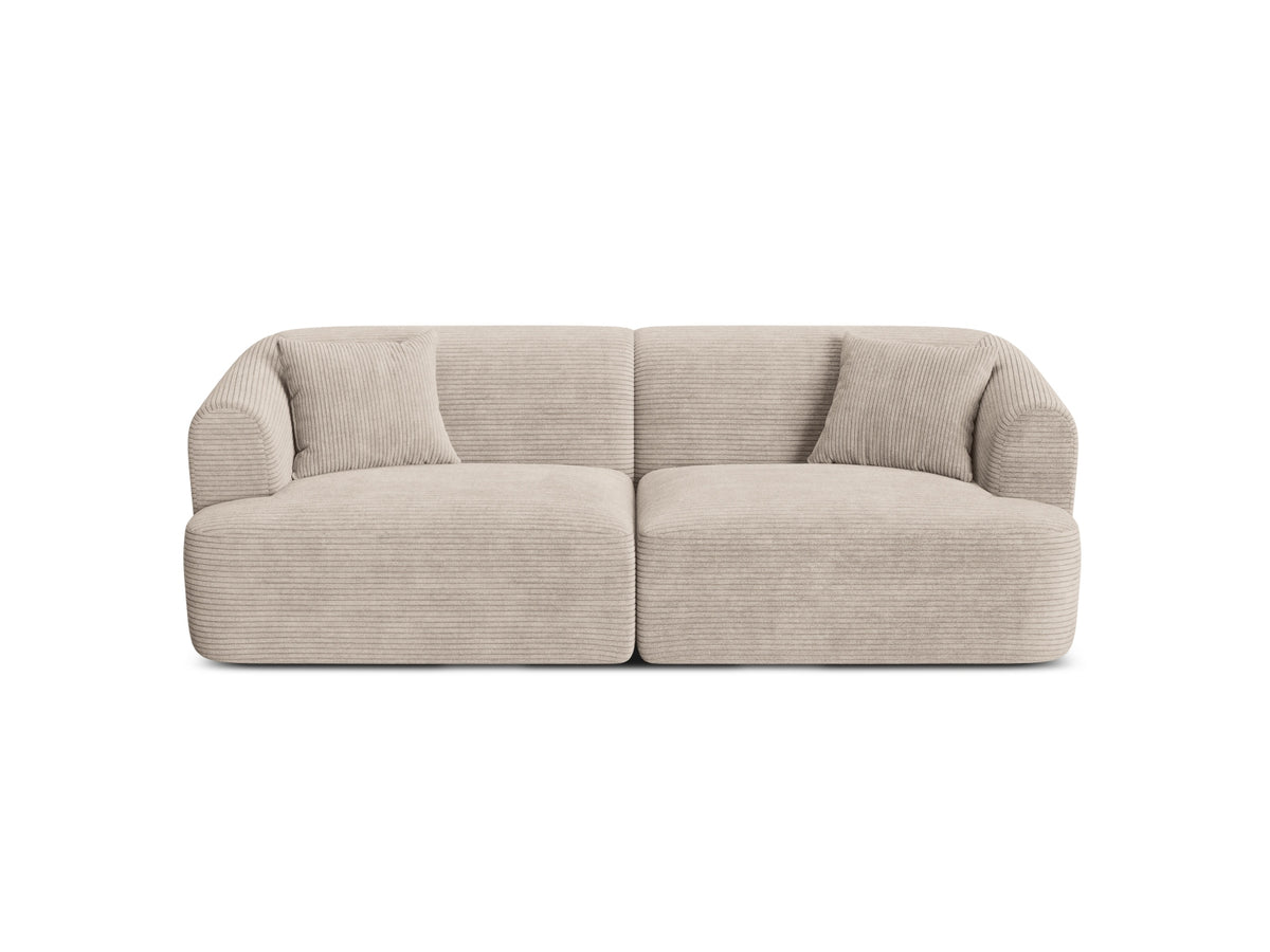 3-Sitzer Modular Sofa Campi in Cappuccino-Lincoln D präsentiert im Onlineshop von KAQTU Design AG. 3er Sofa ist von Cosmopolitan Design