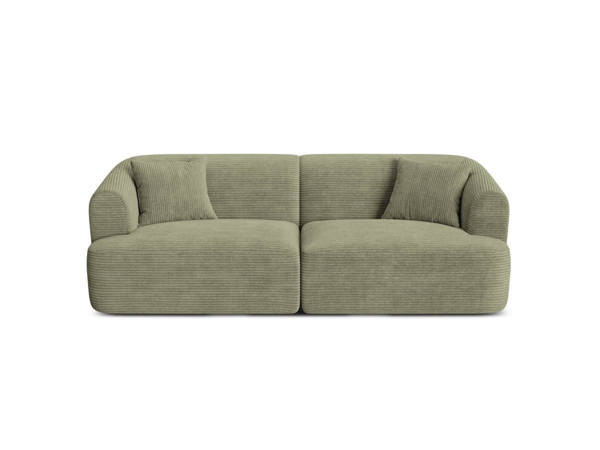 3-Sitzer Modular Sofa Campi in Moss Green-Lincoln D präsentiert im Onlineshop von KAQTU Design AG. 3er Sofa ist von Cosmopolitan Design