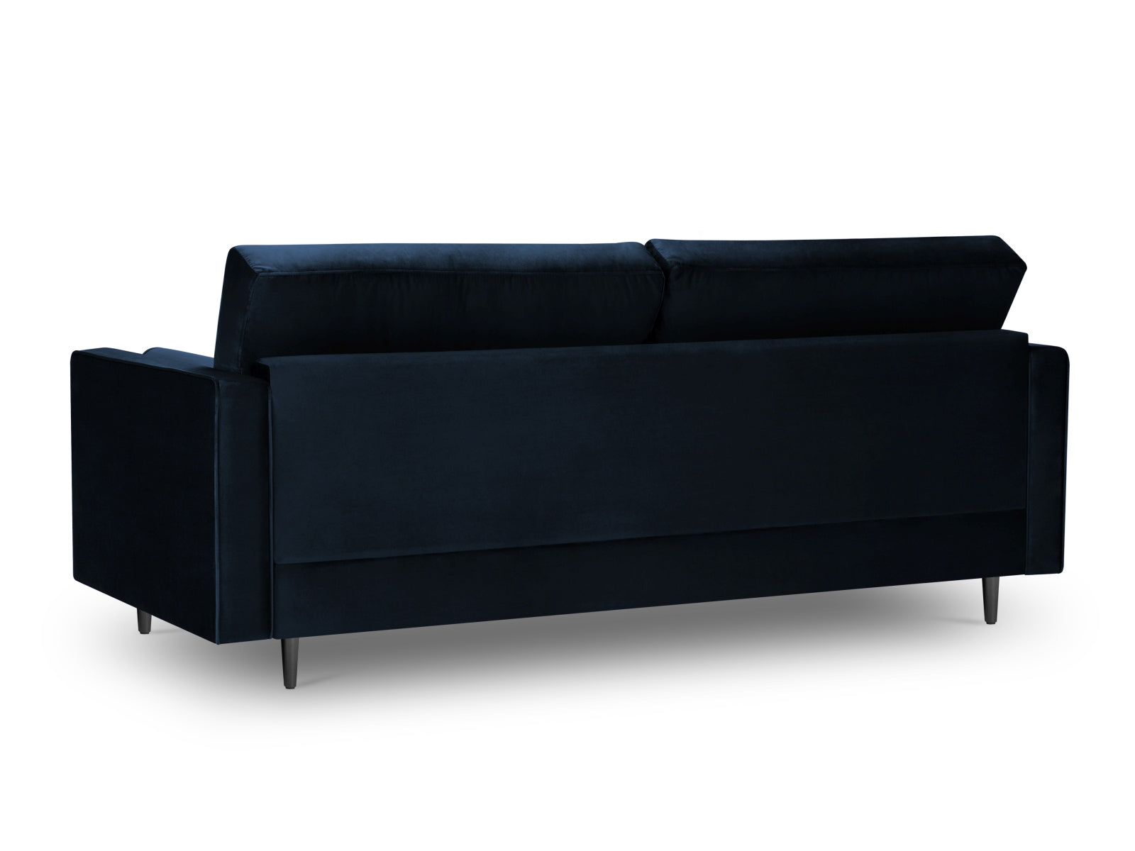 Elegantes 3-Sitzer Sofa Aspen in edlem Blau, ideal für moderne Wohnräume, vereint Komfort und ansprechendes Design.