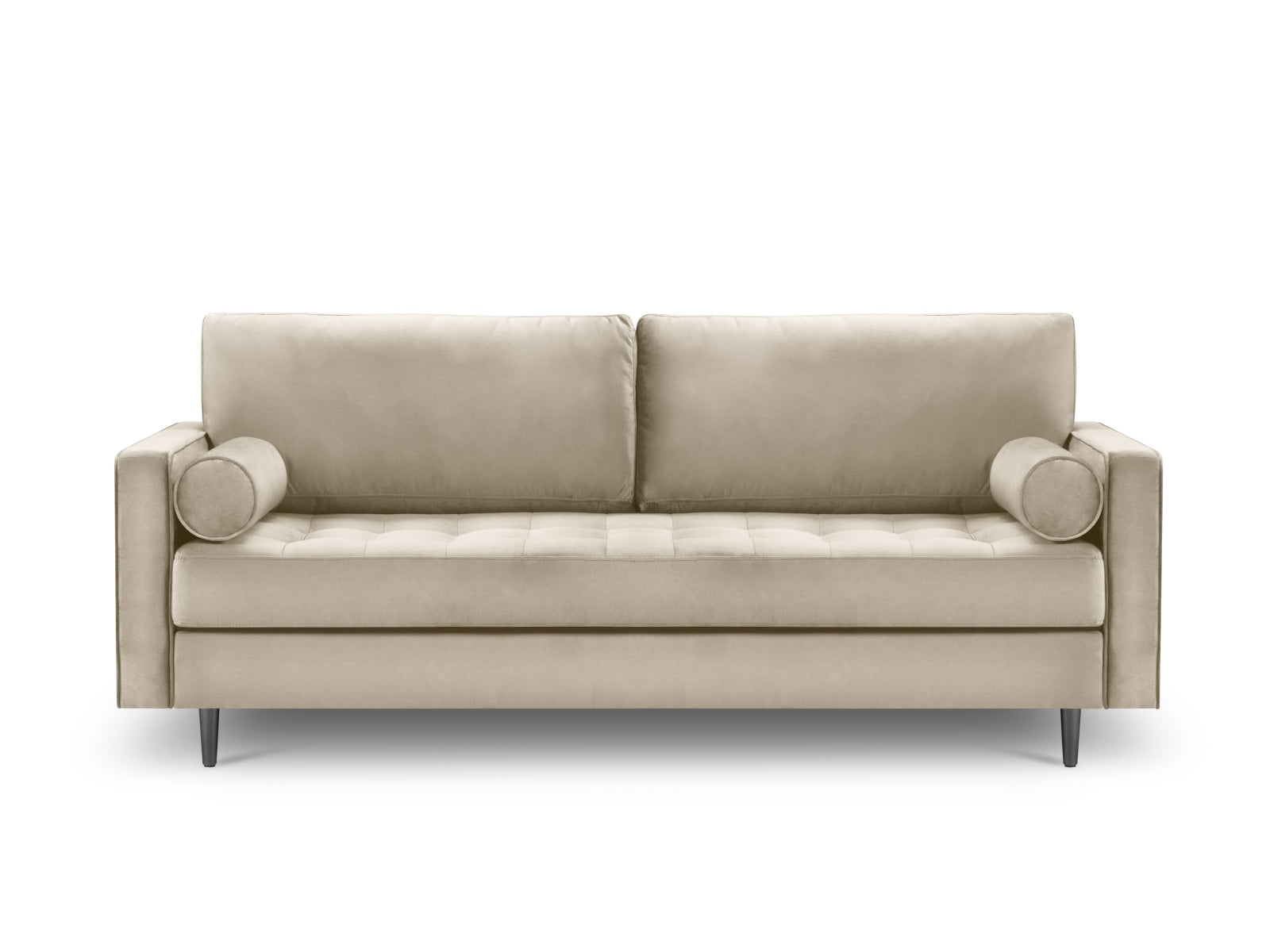 Elegantes 3-Sitzer Sofa Aspen in stilvollem Dunkelbeige, ideal für moderne Wohnräume, präsentiert von Cosmopolitan Design.