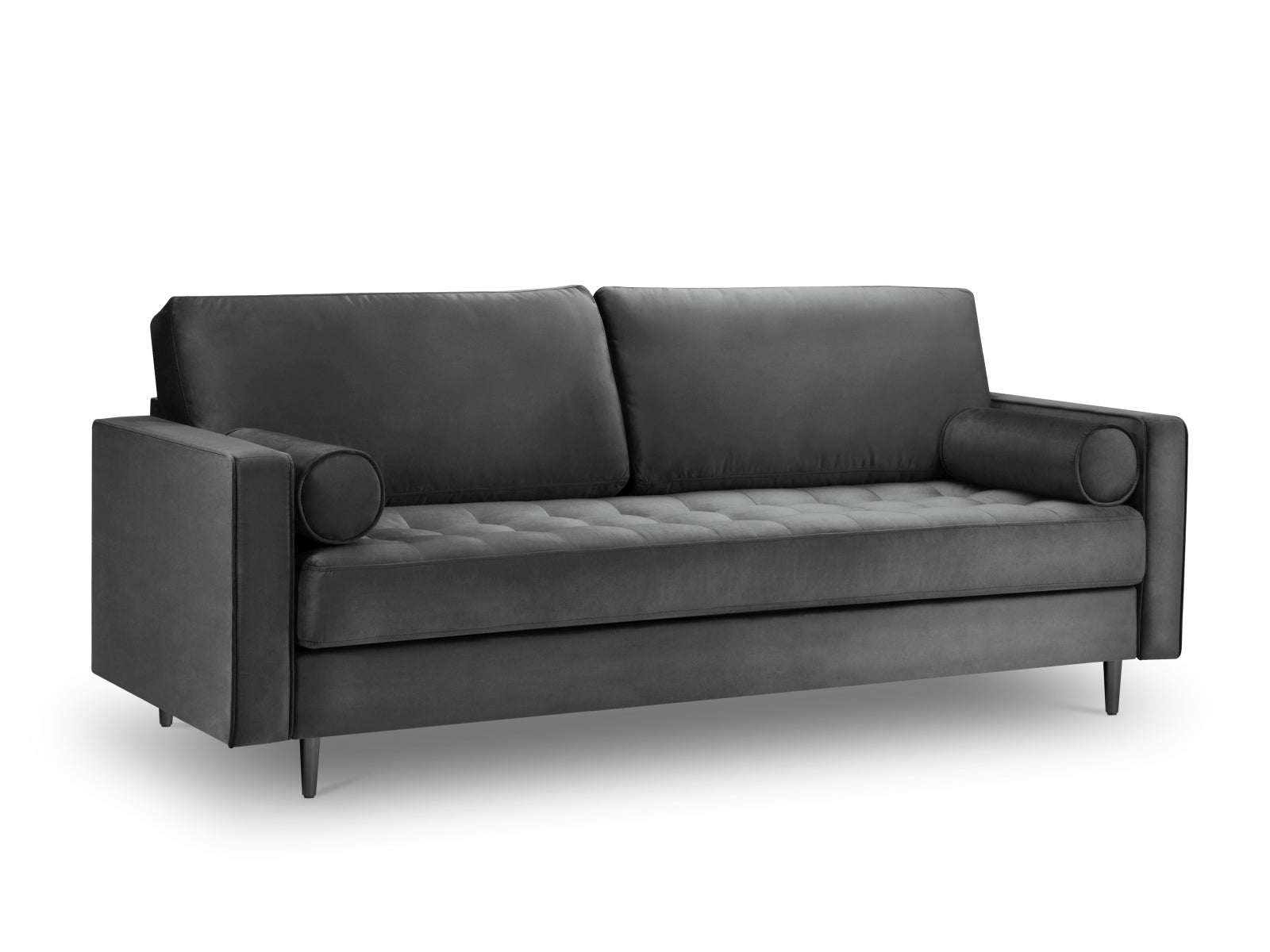 3-Sitzer Sofa Aspen in Dark Grey-Salvador präsentiert im Onlineshop von KAQTU Design AG. 3er Sofa ist von Cosmopolitan Design