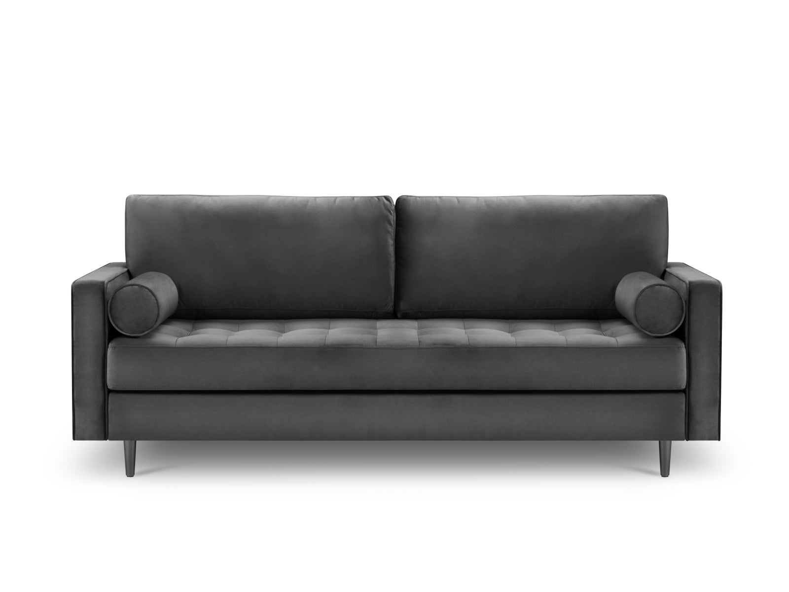 Elegantes 3-Sitzer Sofa Aspen in Dunkelgrau, stilvoll und modern, ideal für jedes Wohnzimmer, präsentiert von Cosmopolitan Design.