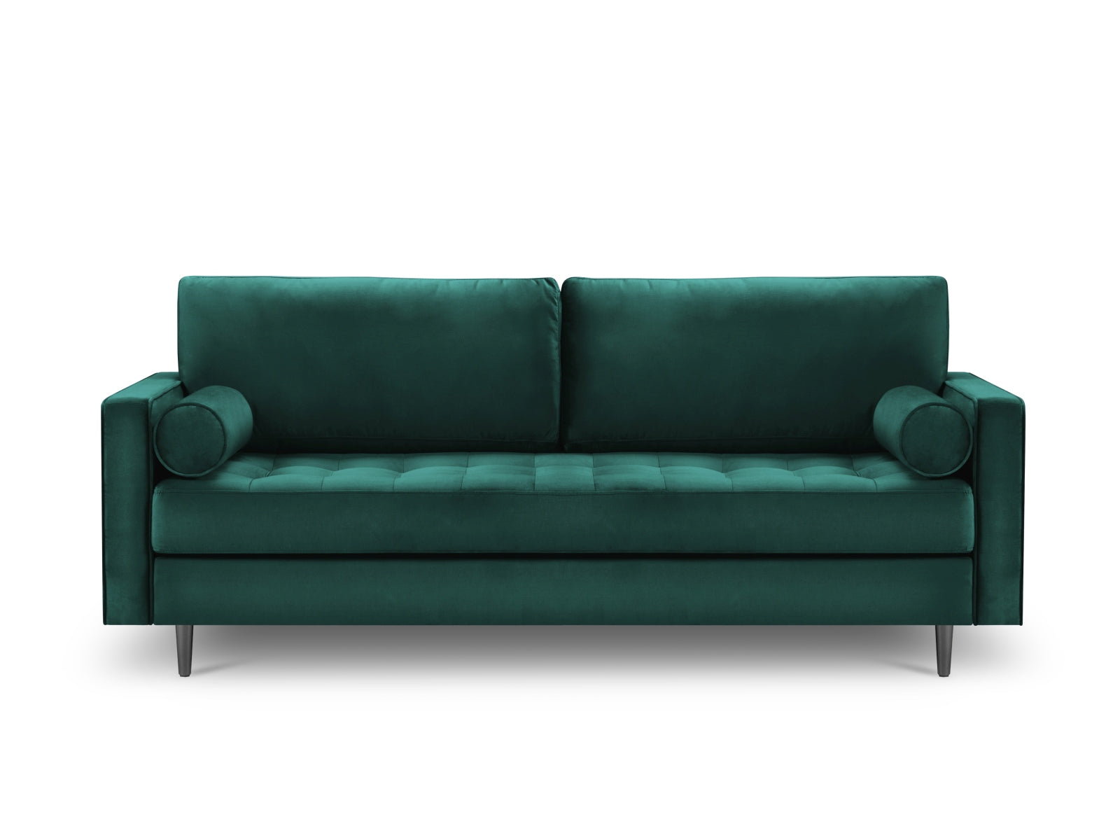 Elegantes 3-Sitzer Sofa Aspen in stilvollem Petrol, ideal für moderne Wohnräume, erhältlich bei KAQTU Design AG.