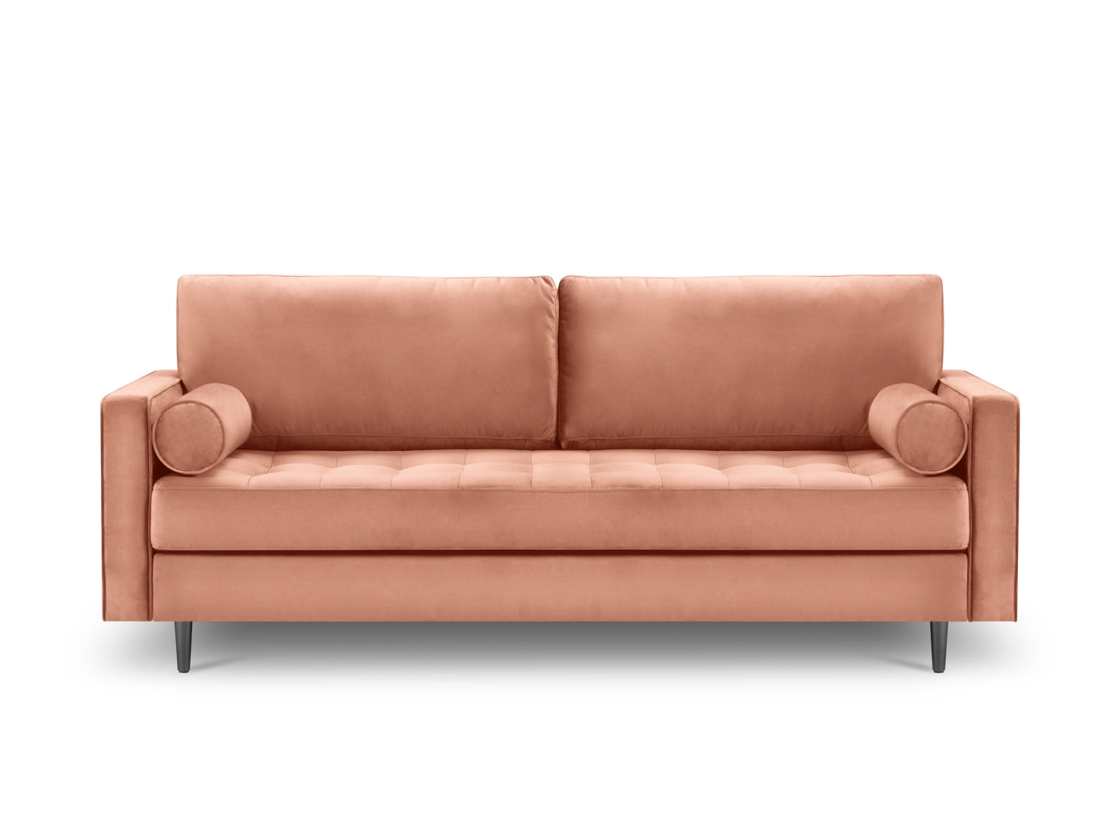 Stylisches 3-Sitzer Sofa Aspen in strahlendem Pink, perfekt für trendbewusste Wohnräume, entworfen von Cosmopolitan Design.