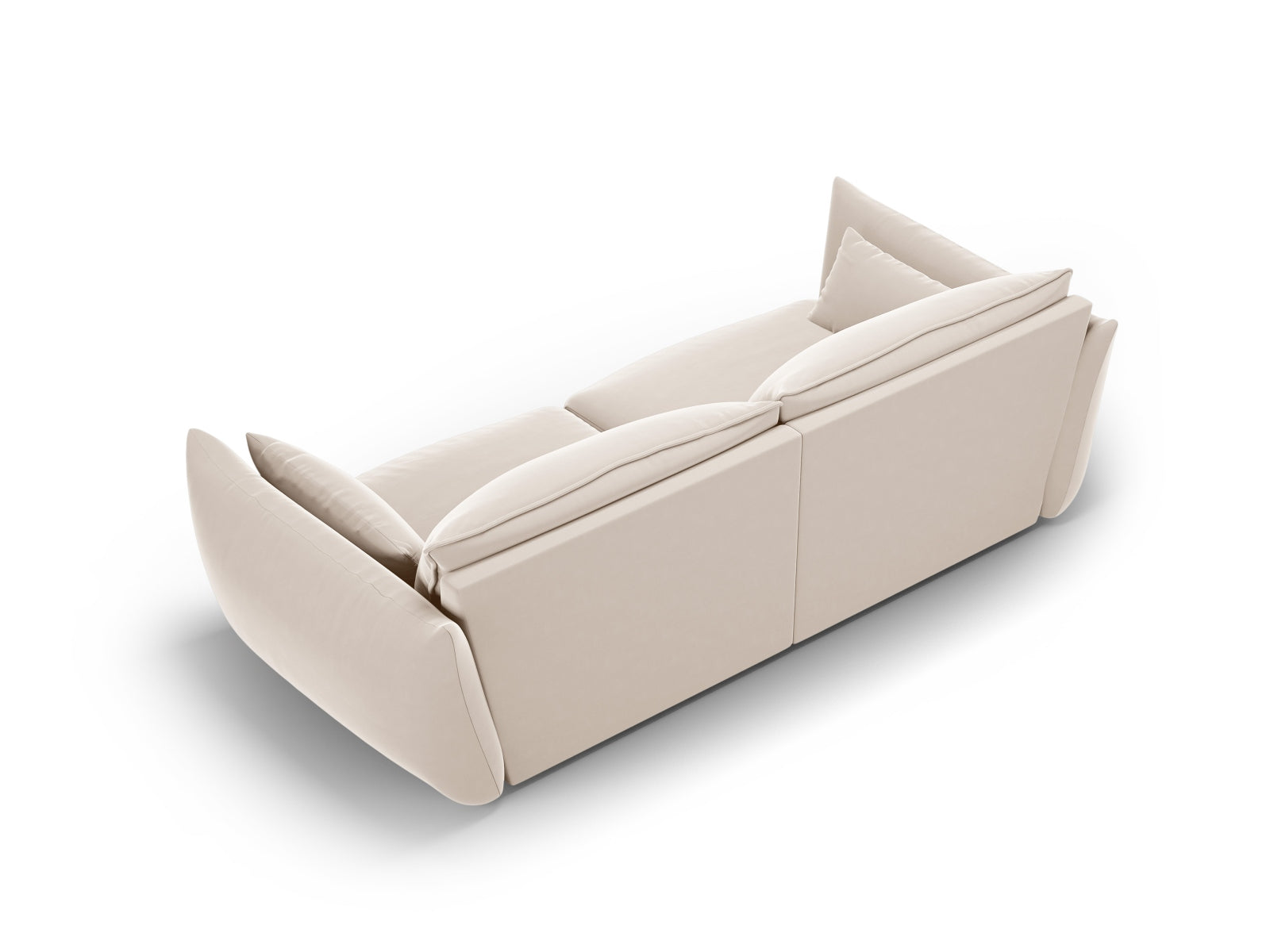 Elegantes 3-Sitzer Sofa Matera in neutralem Beige, ideal für moderne Wohnräume und gemütliche Stunden, erhältlich bei KAQTU.