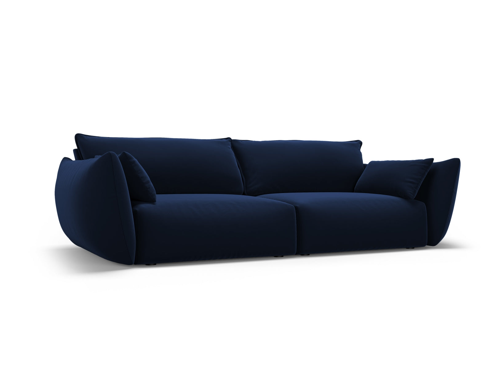 Elegantes 3-Sitzer Sofa Matera in Royal Blue, stilvoll und modern, ideal für jedes Wohnzimmer, präsentiert von Cosmopolitan Design.