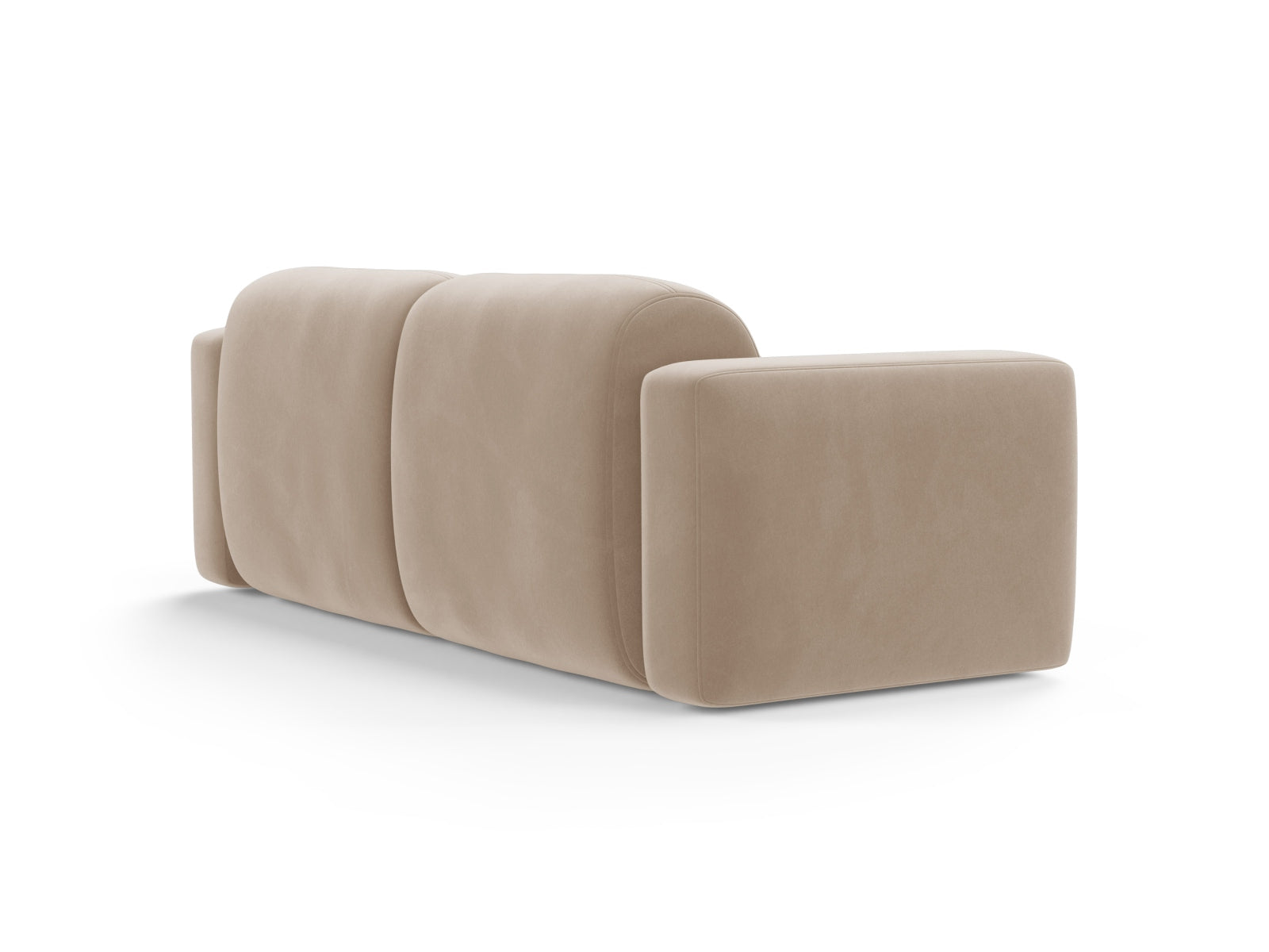 Strino Velour Modular Sofa 3 Sitzer in Beige präsentiert im Onlineshop von KAQTU Design AG. 3er Sofa ist von Cosmopolitan Design