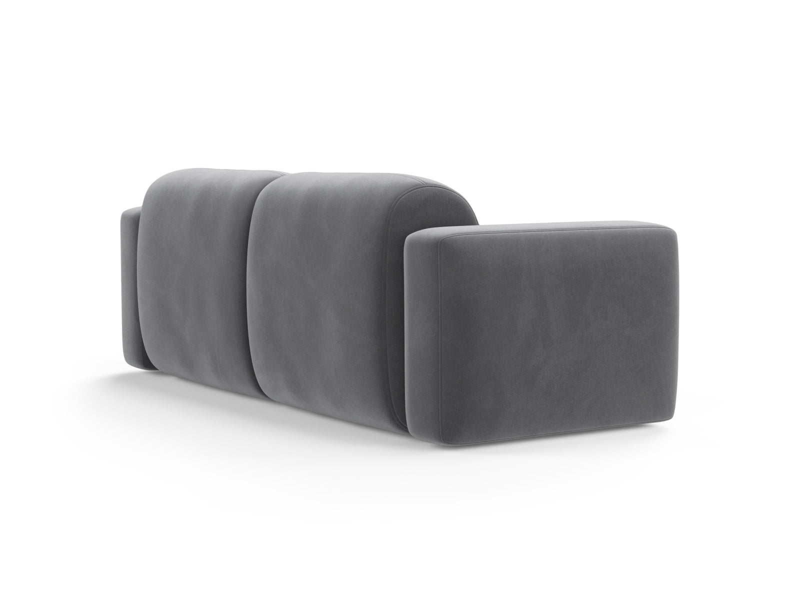 Strino Velour Modular Sofa 3 Sitzer in Grey präsentiert im Onlineshop von KAQTU Design AG. 3er Sofa ist von Cosmopolitan Design
