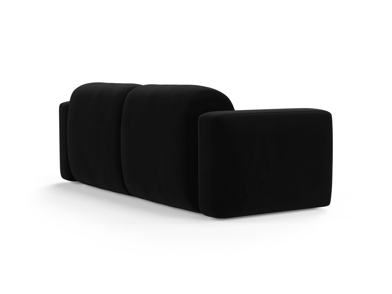 Strino Velour Modular Sofa 3 Sitzer in Black präsentiert im Onlineshop von KAQTU Design AG. 3er Sofa ist von Cosmopolitan Design