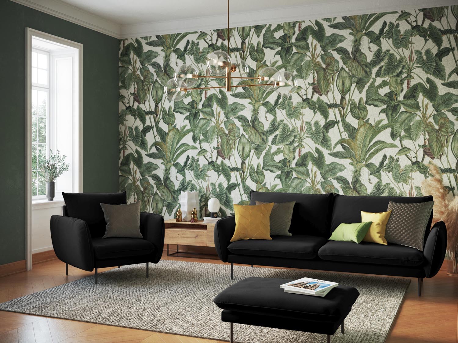 Entdecken Sie das stilvolle Vienna Velour Sofa 3 Sitzer von Cosmopolitan Design – ideal für kleine Räume und höchsten Komfort.
