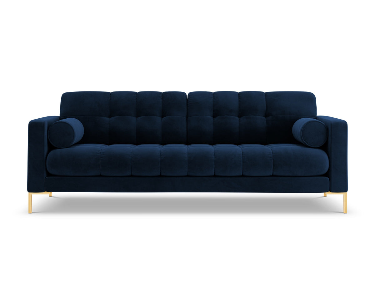 3er Sofa Bali von Cosmopolitan Design mit Stoffbezug, Holzrahmen und Metallbeinen