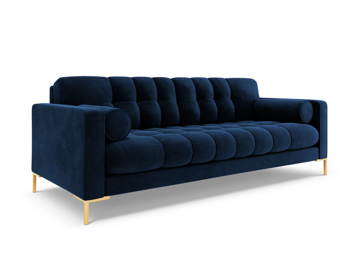 3er Sofa Bali von Cosmopolitan Design mit Stoffbezug, Holzrahmen und Metallbeinen