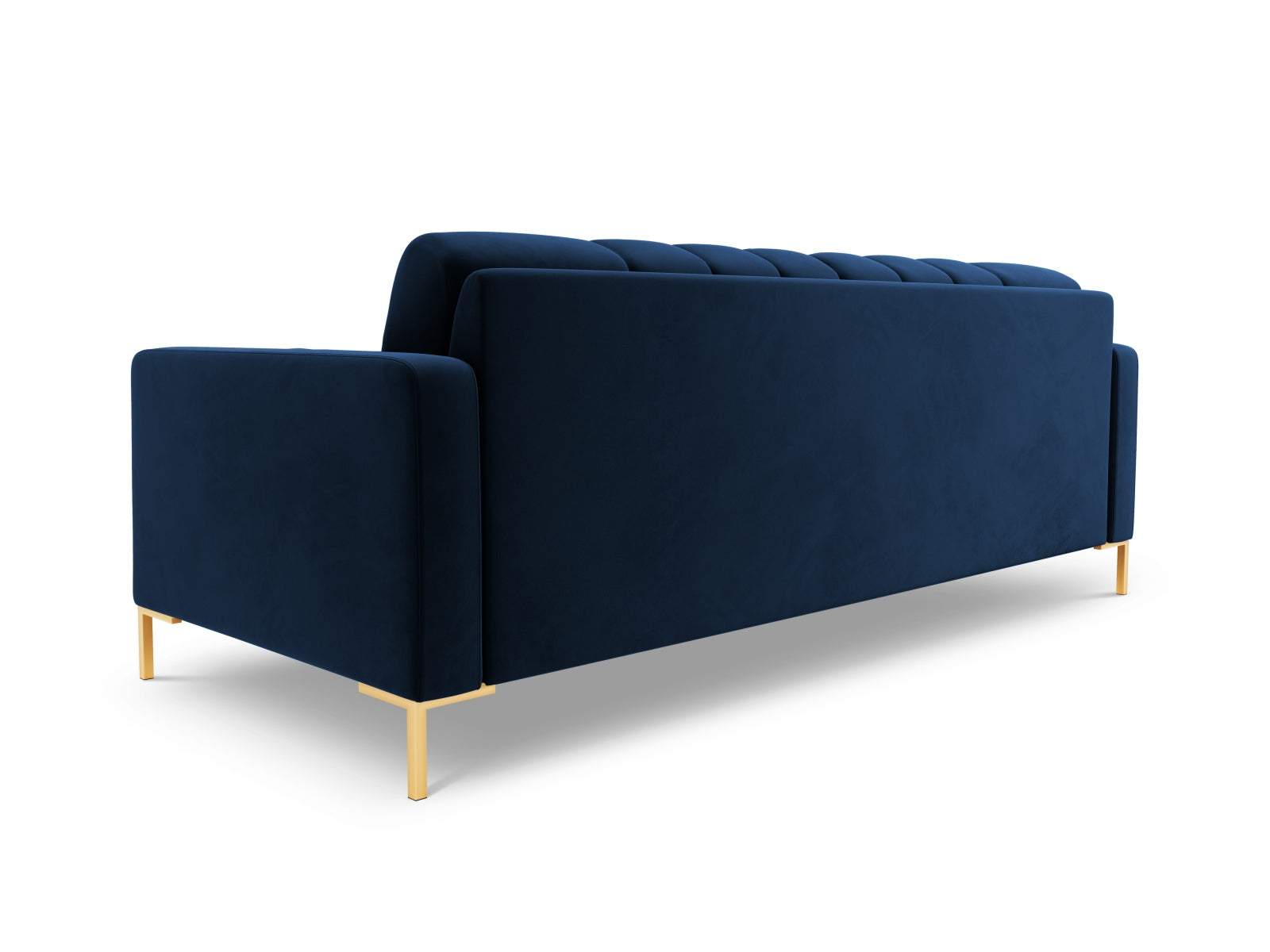 Elegantes 3-Sitzer Sofa Bali in Royal Blue-Bluvel, ideal für gemütliche Wohnzimmer. Hochwertige Materialien und modernes Design vereinen Stil und Komfort.