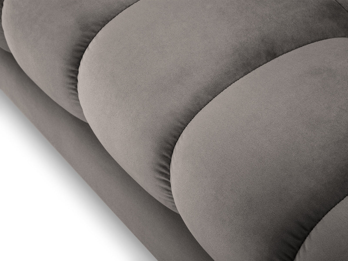 3er Sofa Bali von Cosmopolitan Design mit Stoffbezug, Holzrahmen und Metallbeinen