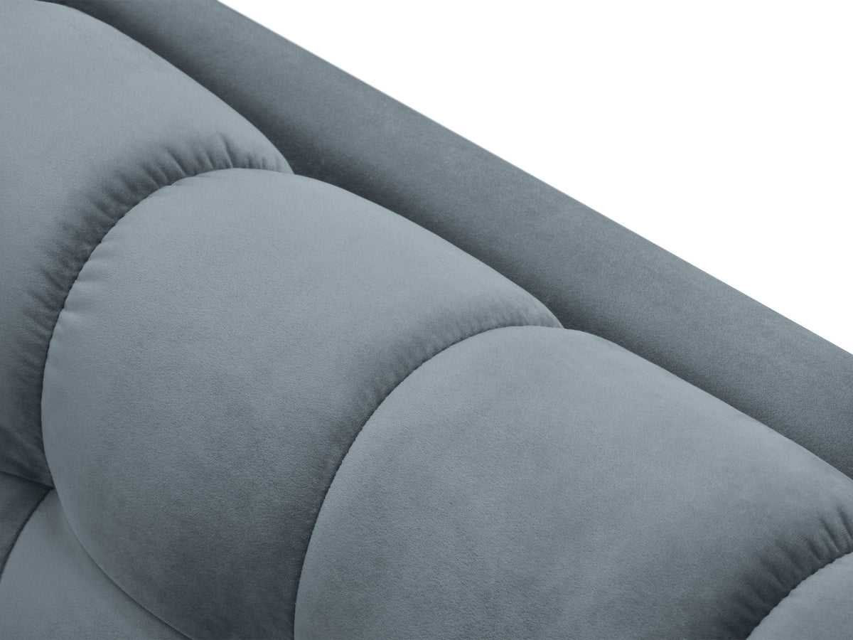 3er Sofa Bali von Cosmopolitan Design mit Stoffbezug, Holzrahmen und Metallbeinen