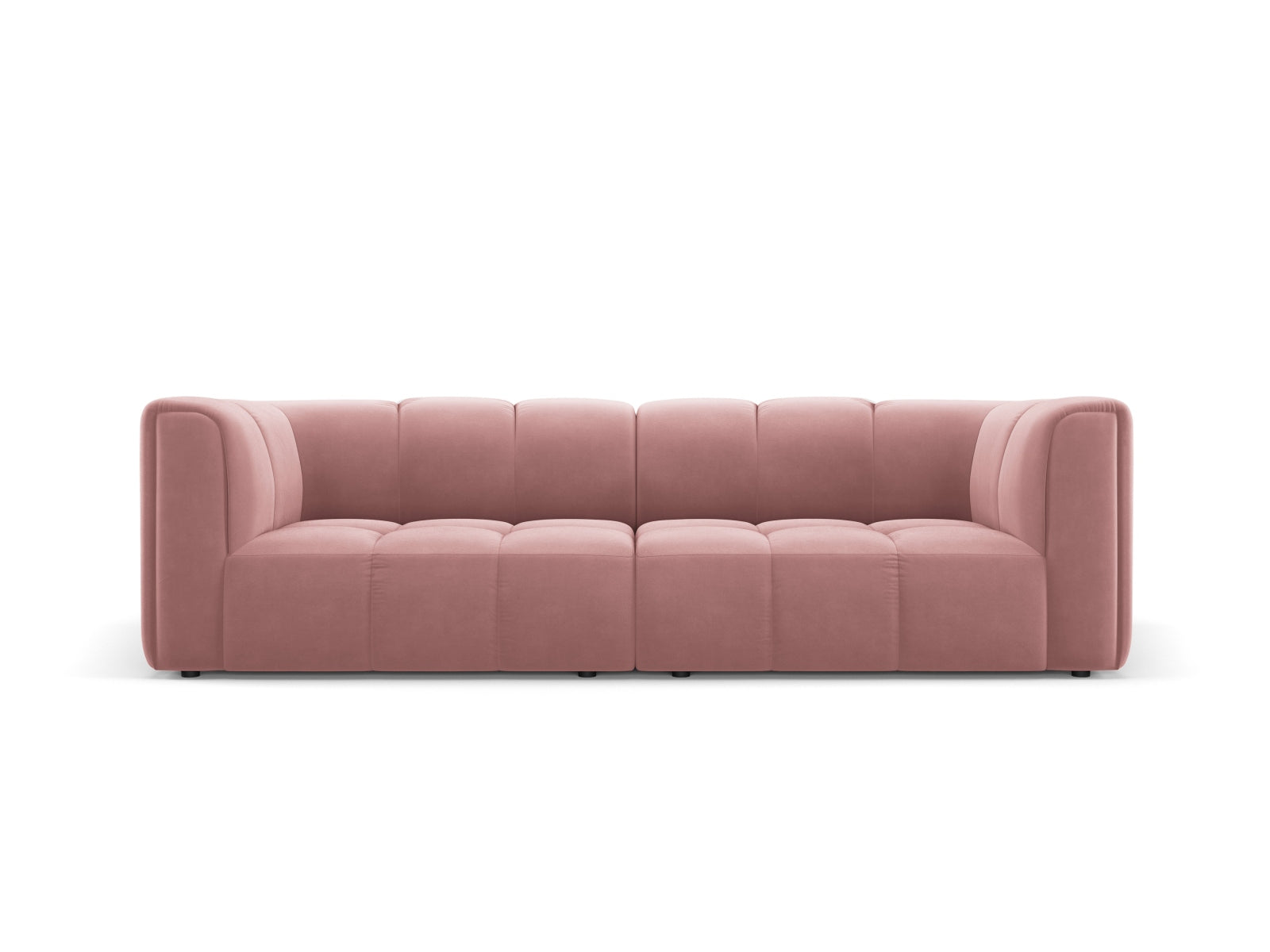 3-Sitzer Modular Sofa Moritz in Pink-Bluvel präsentiert im Onlineshop von KAQTU Design AG. 3er Sofa ist von Cosmopolitan Design