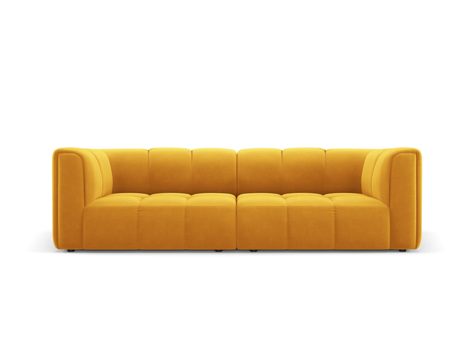 3-Sitzer Modular Sofa Moritz in Yellow-Bluvel präsentiert im Onlineshop von KAQTU Design AG. 3er Sofa ist von Cosmopolitan Design
