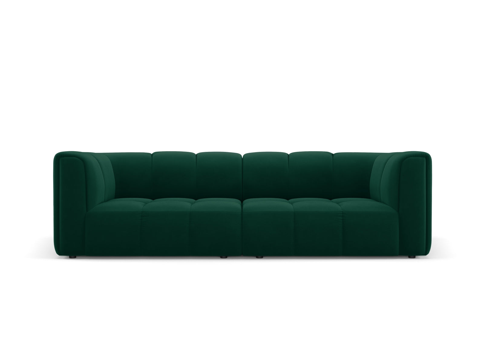 3-Sitzer Modular Sofa Moritz in Bottle Green-Bluvel präsentiert im Onlineshop von KAQTU Design AG. 3er Sofa ist von Cosmopolitan Design