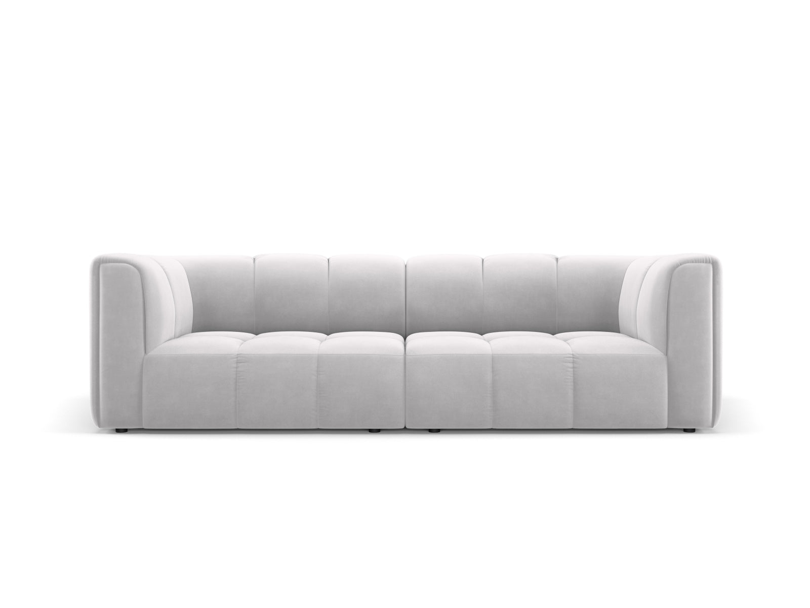 3-Sitzer Modular Sofa Moritz in Silver-Bluvel präsentiert im Onlineshop von KAQTU Design AG. 3er Sofa ist von Cosmopolitan Design