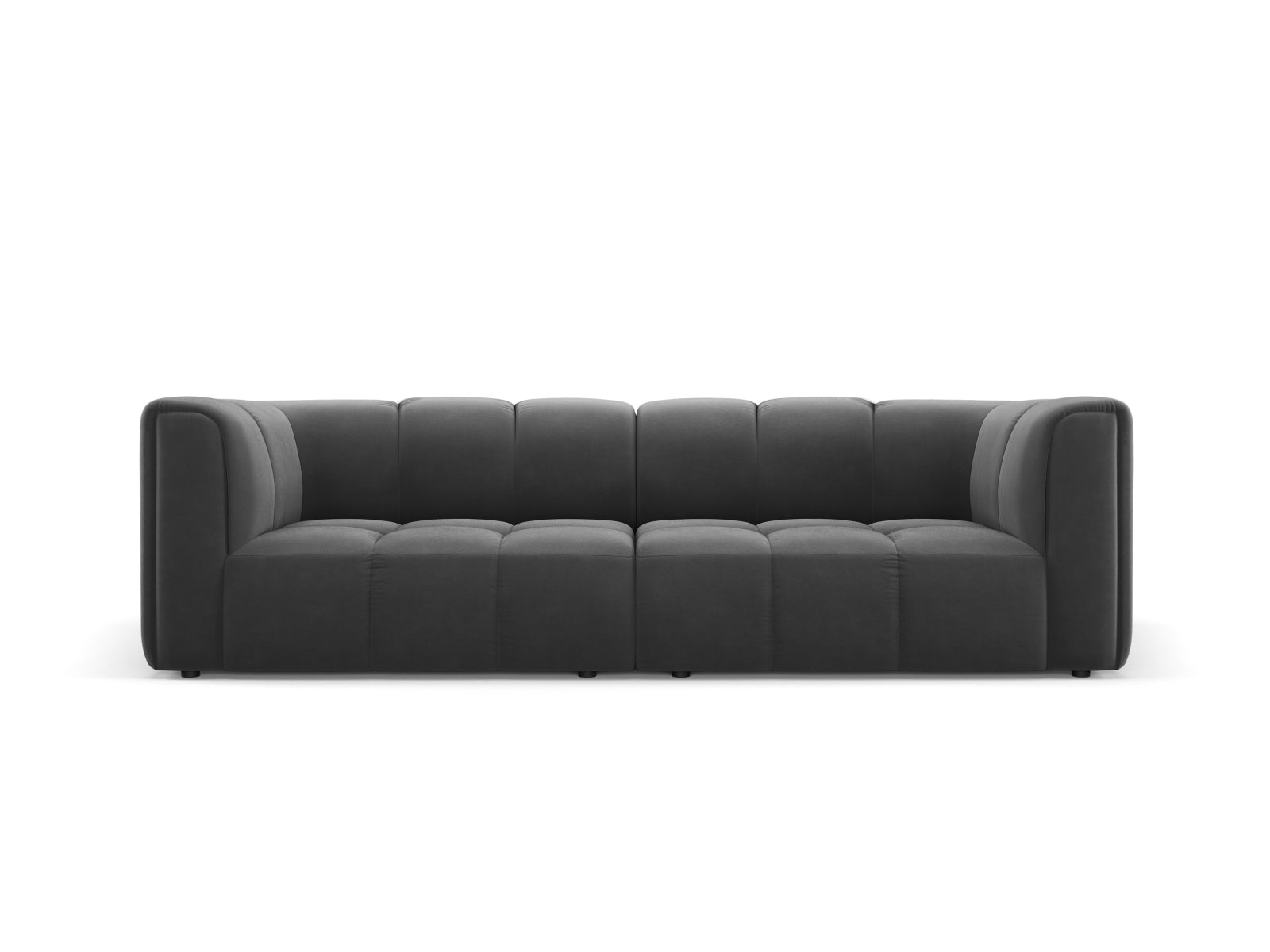 3-Sitzer Modular Sofa Moritz in Grey-Bluvel präsentiert im Onlineshop von KAQTU Design AG. 3er Sofa ist von Cosmopolitan Design