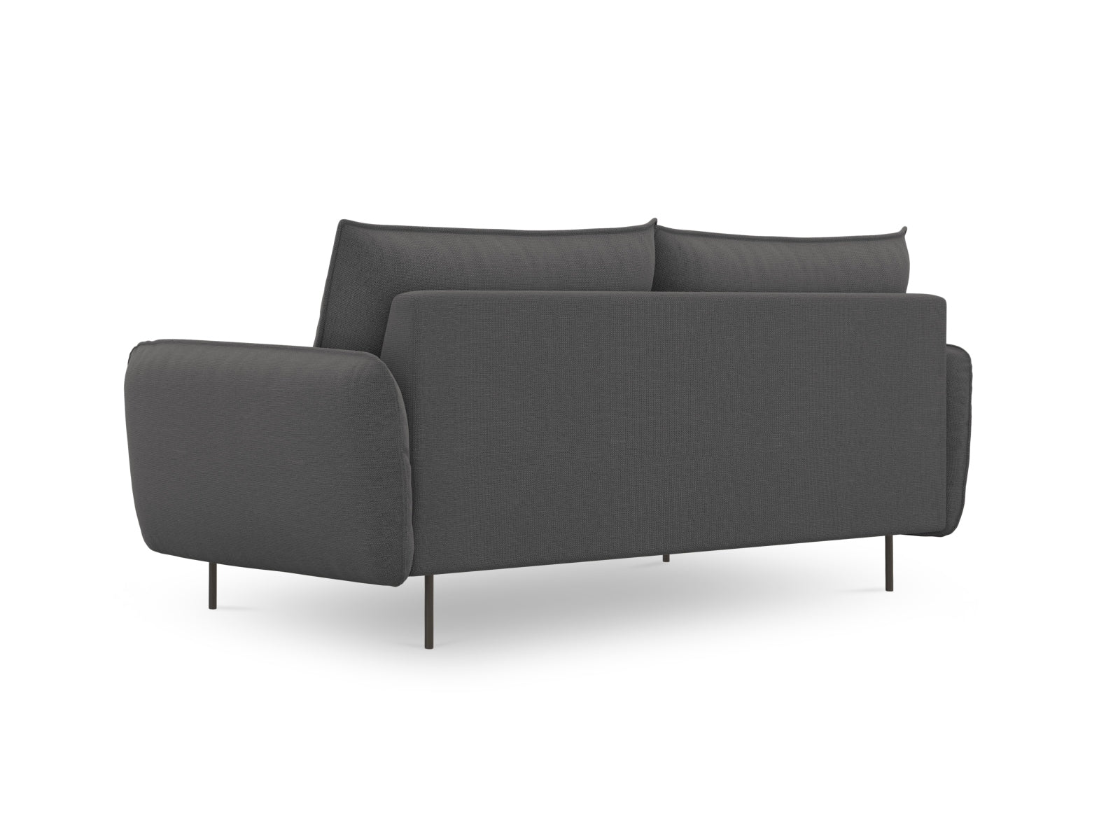 Modernes 3-Sitzer Sofa "Vienna" in edlem Dunkelgrau, perfekt für gemütliche und stilvolle Wohnambiente von Cosmopolitan Design.