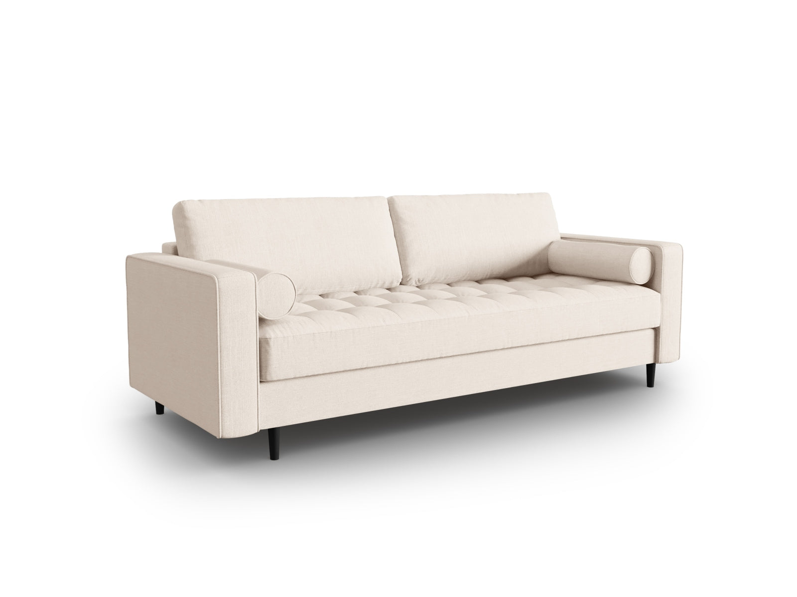 Elegantes 3-Sitzer Sofa Aspen in sanftem Beige, ideal für stilvolle Wohnräume. Hochwertiges Design von Cosmopolitan Design.
