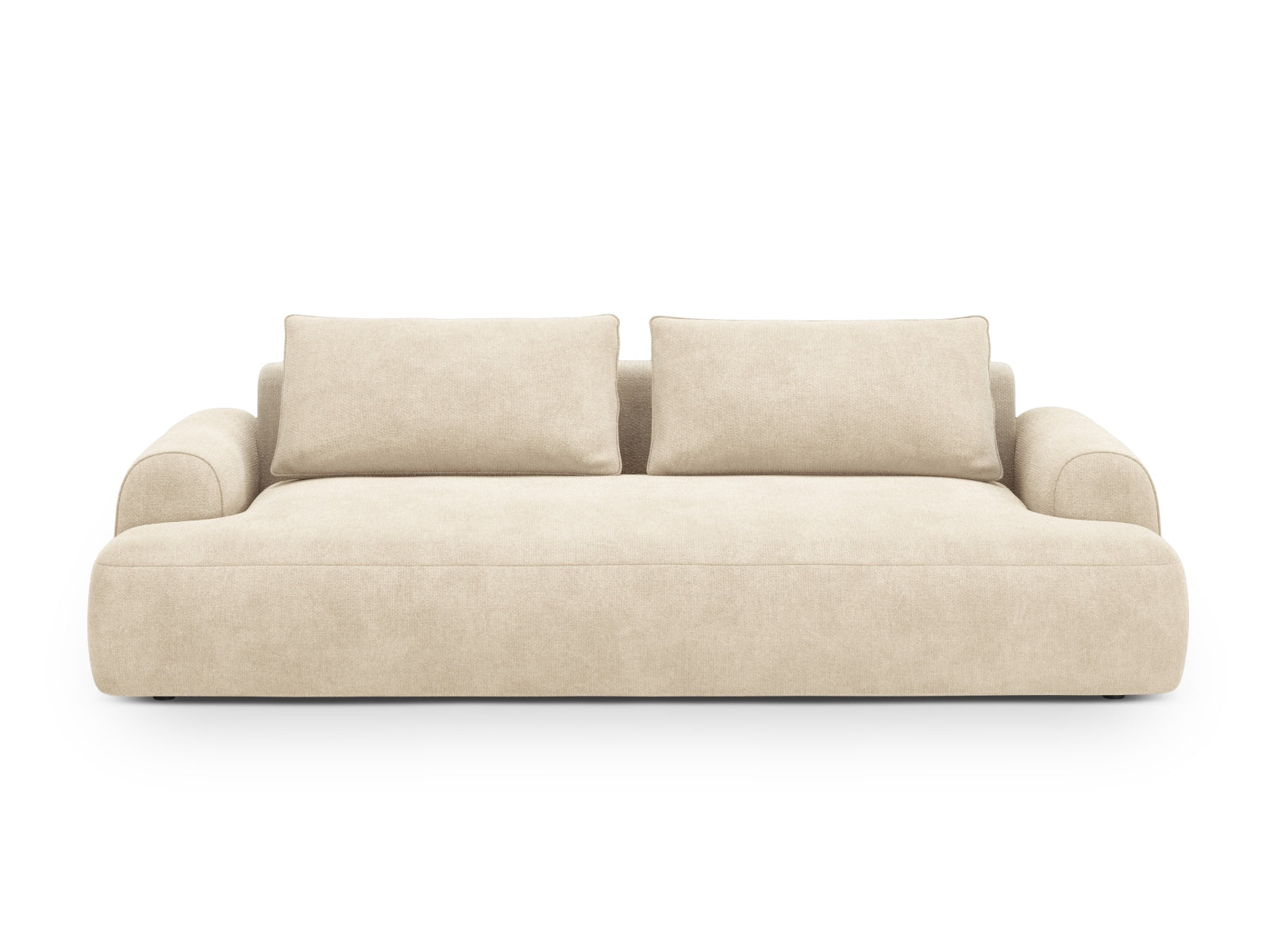 4-Sitzer Sofa Calma mit Schlaffunktion und Stauraum in Light Beige-Vogue präsentiert im Onlineshop von KAQTU Design AG. Bettsofa ist von Cosmopolitan Design