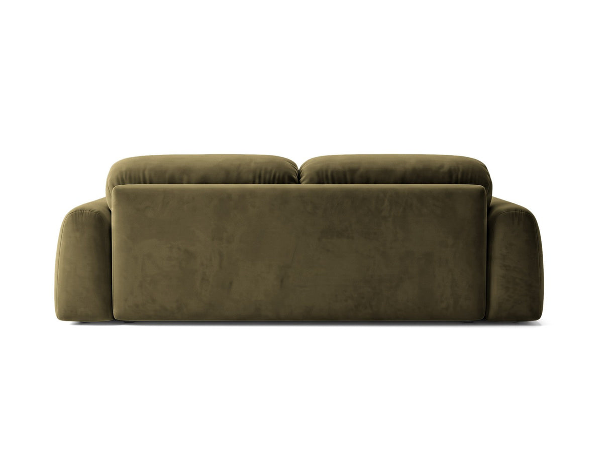 Bettsofa Milan von Cosmopolitan Design mit Bluvel-Bezug und schwarzen Kunststoffbeinen