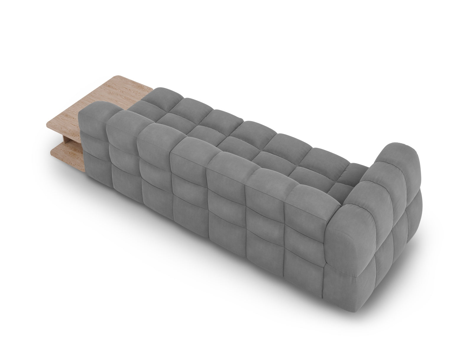 Entdecken Sie das Sky Velour modulare Sofa von Cosmopolitan Design – ein stilvoller 4-Sitzer, der Komfort und Eleganz in Ihr Zuhause bringt.
