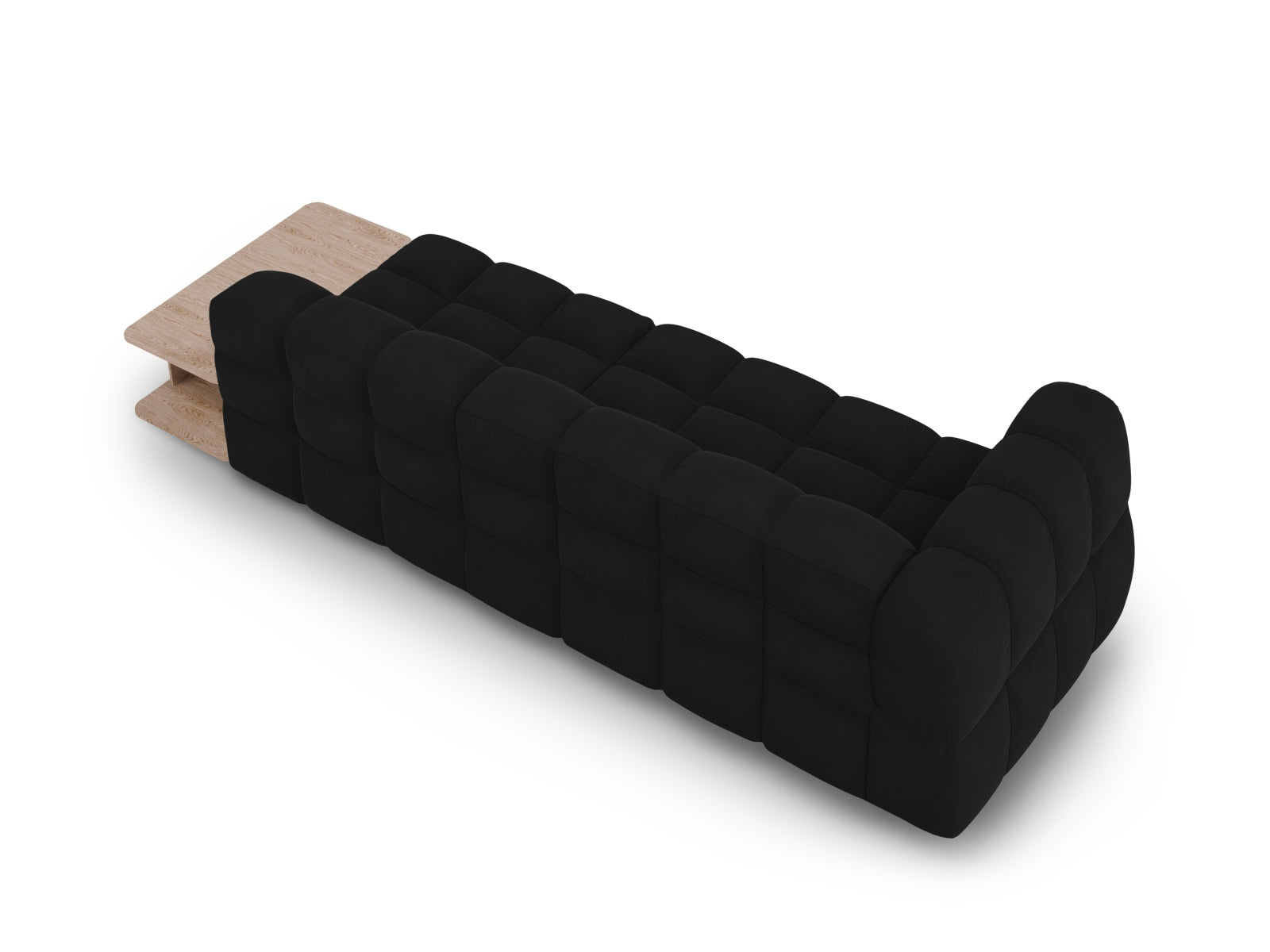 Entdecken Sie das Sky Velour Sofa von Cosmopolitan Design – ein elegantes, modulares 4-Sitzer Möbelstück, das Stil und Komfort vereint.