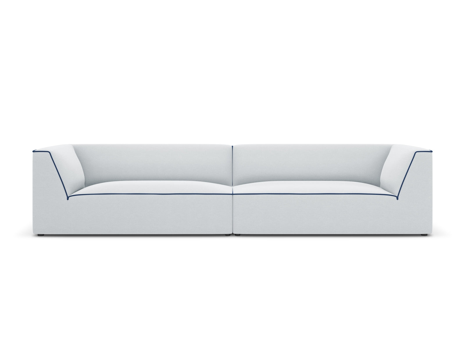 Oslo Sofa 4 Sitzer in Light Grey, Royal Blue präsentiert im Onlineshop von KAQTU Design AG. Sofa ist von Cosmopolitan Design
