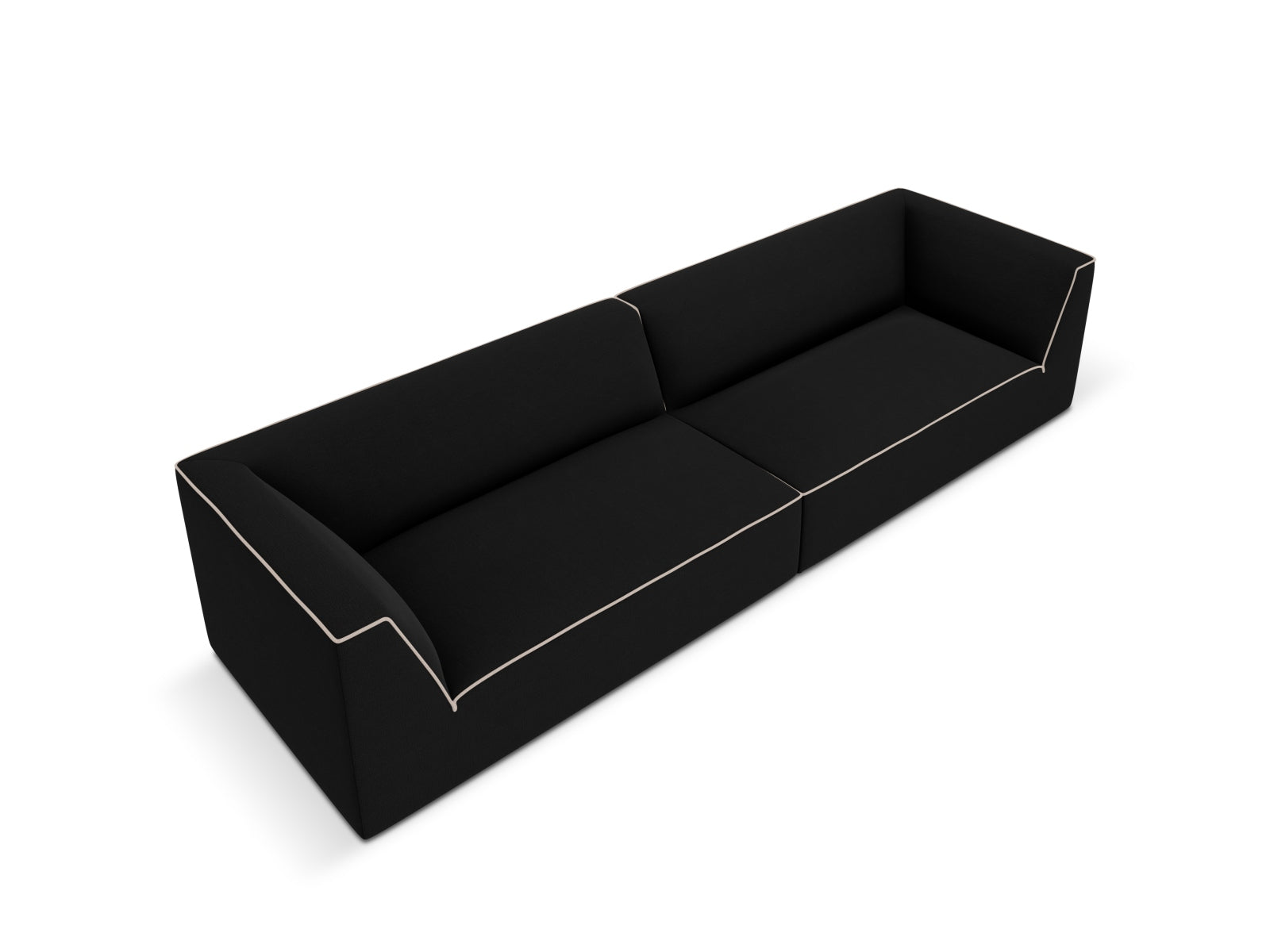 Erleben Sie das Oslo 4-Sitzer Sofa von Cosmopolitan Design – elegantes Velours, optimaler Sitzkomfort und zeitgemässes Design für Ihr Wohnambiente.