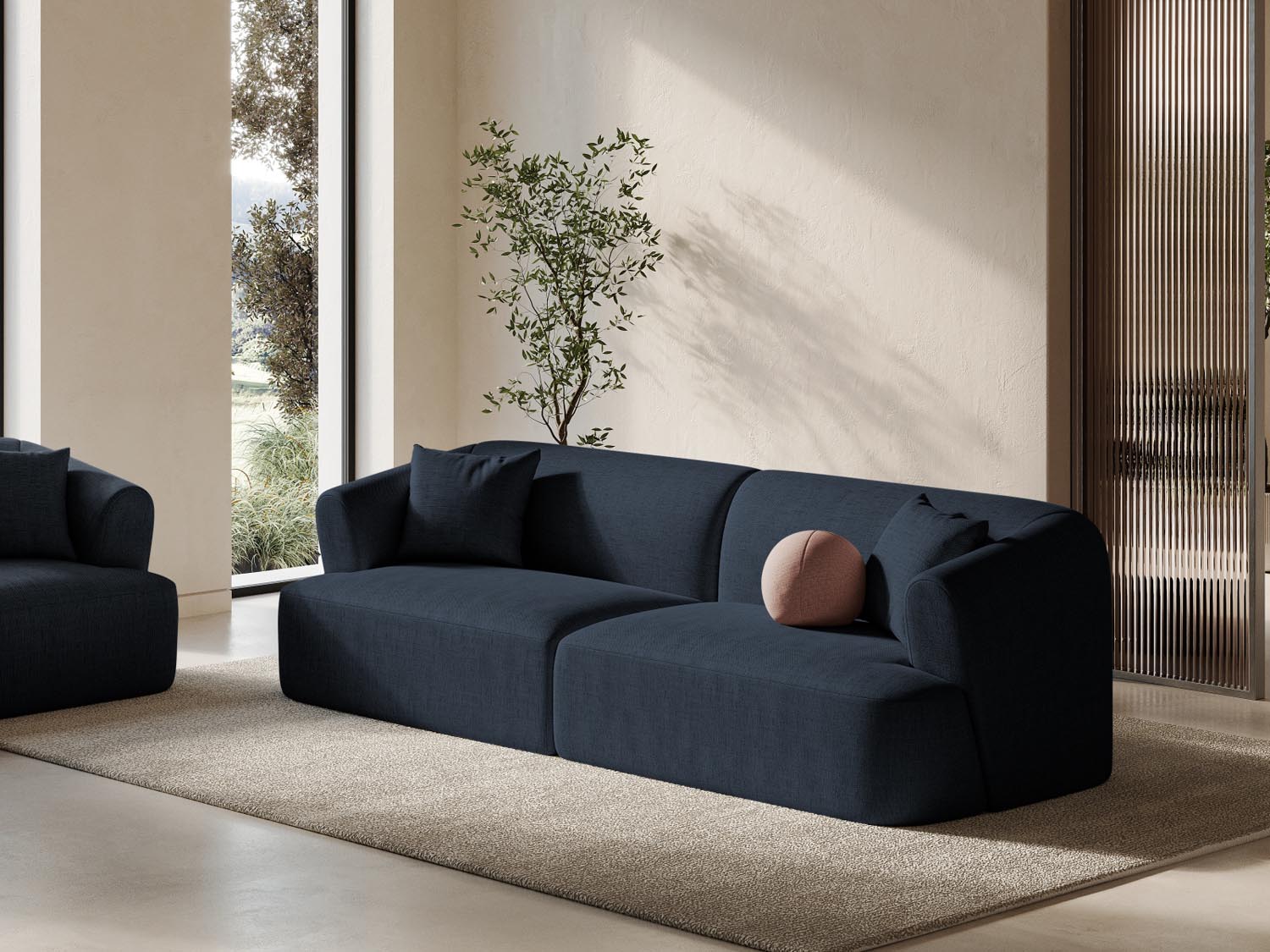 Erleben Sie das Campi Modular Sofa 4 Sitzer von Cosmopolitan Design – ein elegantes, anpassbares Sofa, das Komfort und modernes Design vereint.