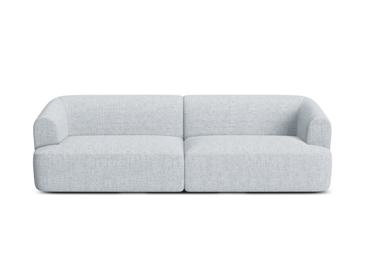 4er Sofa Campi von Cosmopolitan Design mit Stoffbezug und niedrigen schwarzen Beinen