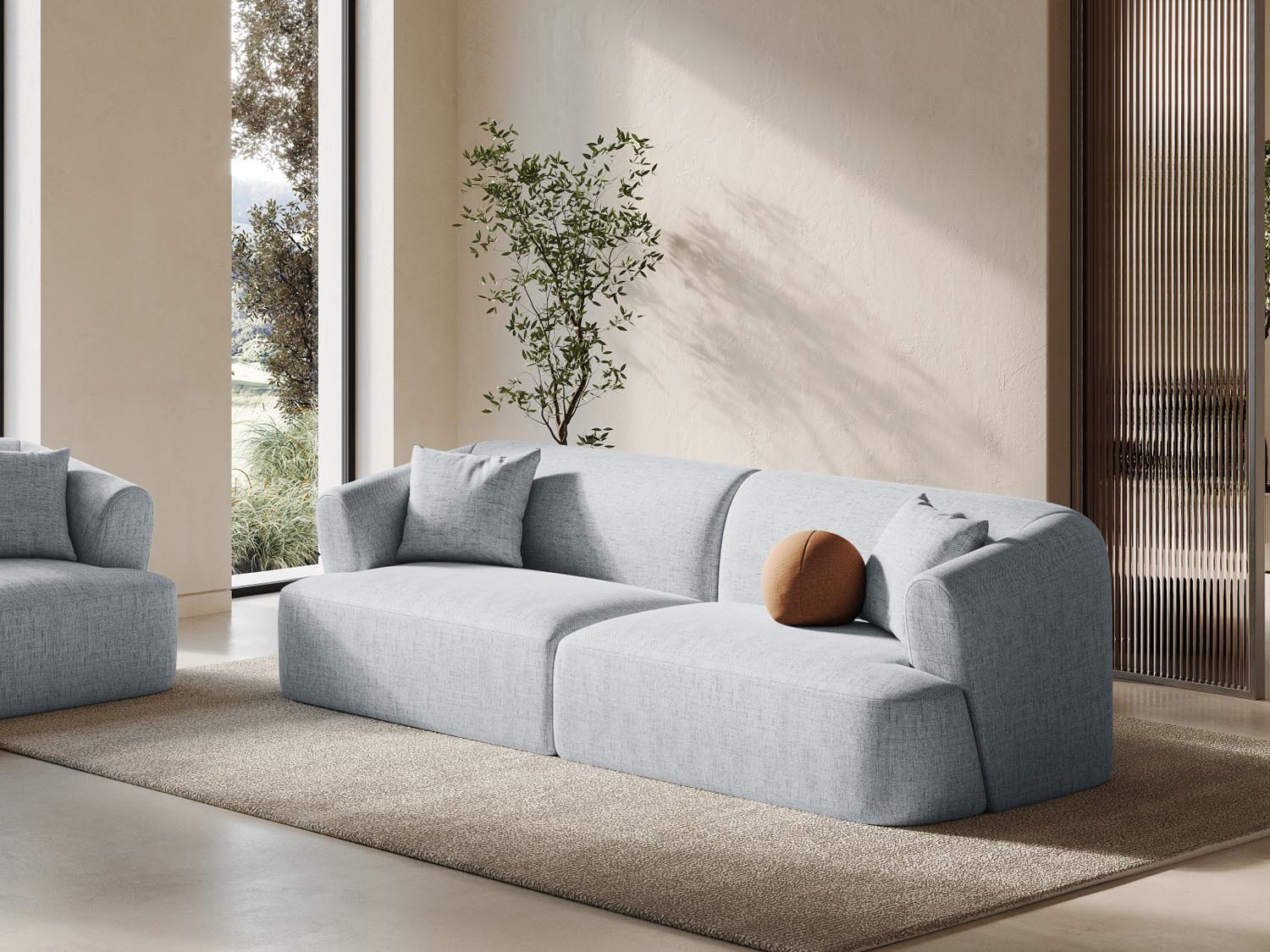 Erleben Sie das Campi Modular Sofa 4 Sitzer von Cosmopolitan Design – ein elegantes, anpassbares Sofa, das Komfort und modernes Design vereint.