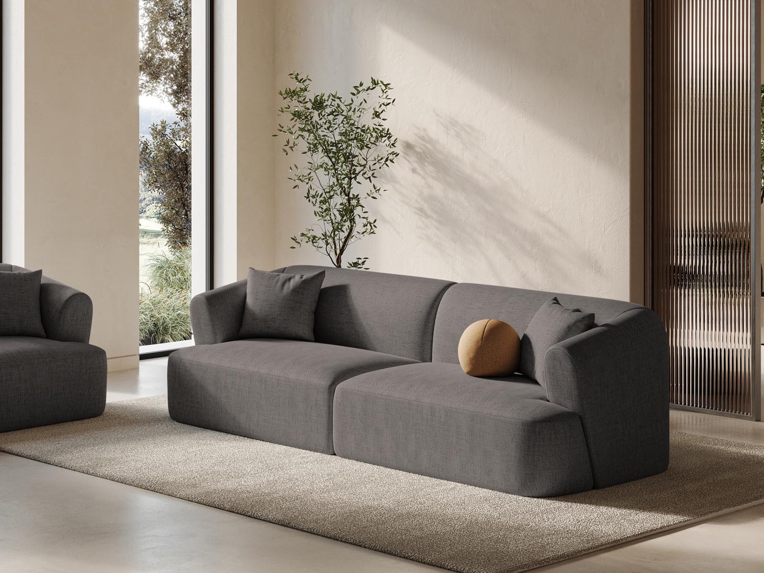 Erleben Sie das Campi Modular Sofa 4 Sitzer von Cosmopolitan Design – ein elegantes, anpassbares Sofa, das Komfort und modernes Design vereint.